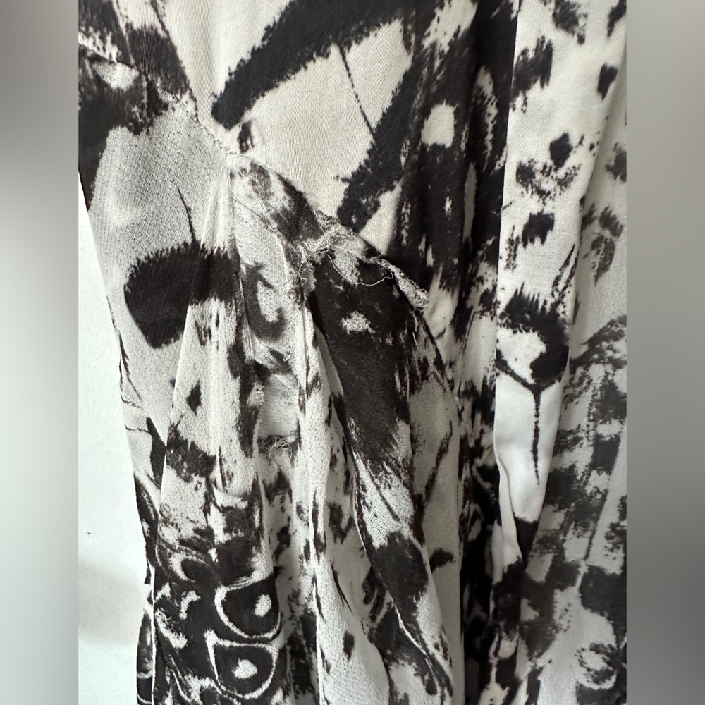 All Saints Fleur Wing Pleated Mini  Dress Size 8 - Picture 14 of 14